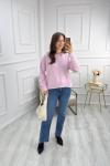 Detaylı Triko Kazak Pembe
