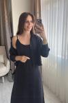 Gömlekli Elbise Siyah