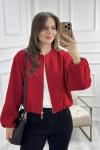Kaşe Bomber Ceket Kırmızı