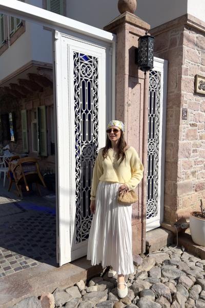 Mevsimlik İnce Triko Sarı
