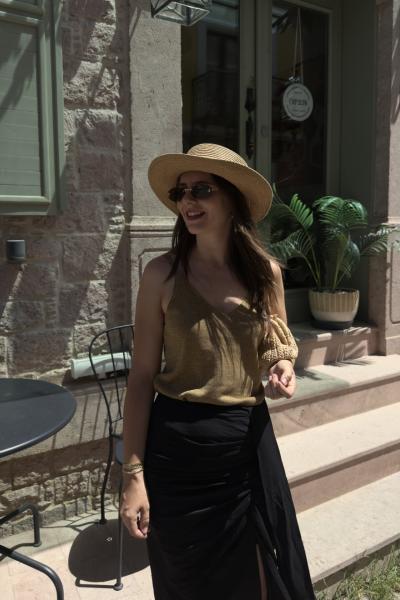 Parıltılı Triko Atlet Haki