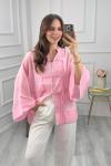 Tensel Kimono Gömlek Pembe