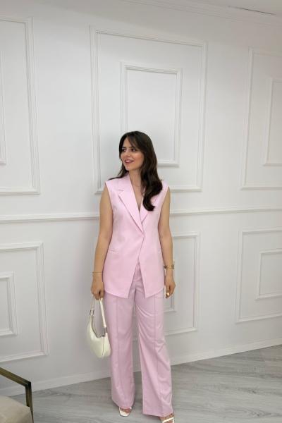 Yelekli Takım Pembe